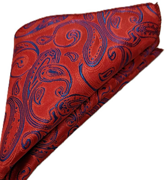 Men’s Floral Printed Pocket Square – Multicolor Microfiber Suit & Blazer Accessory - Rajvari